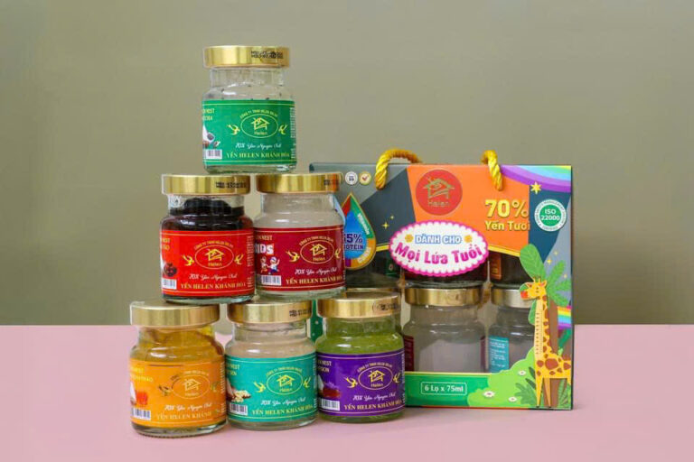 Yến Chưng 70% – Hộp Quà 6 Hũ Cao Cấp, Nguyên Chất, An Toàn